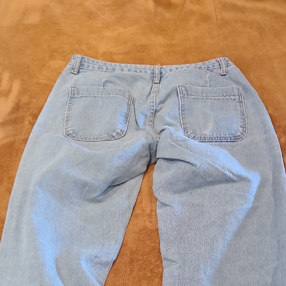Light Blue Denim Jogger Pants - Picture 6 of 12